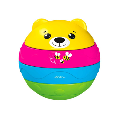 Музыкальный мячик-пирамидка Мишутка Азбукварик 1